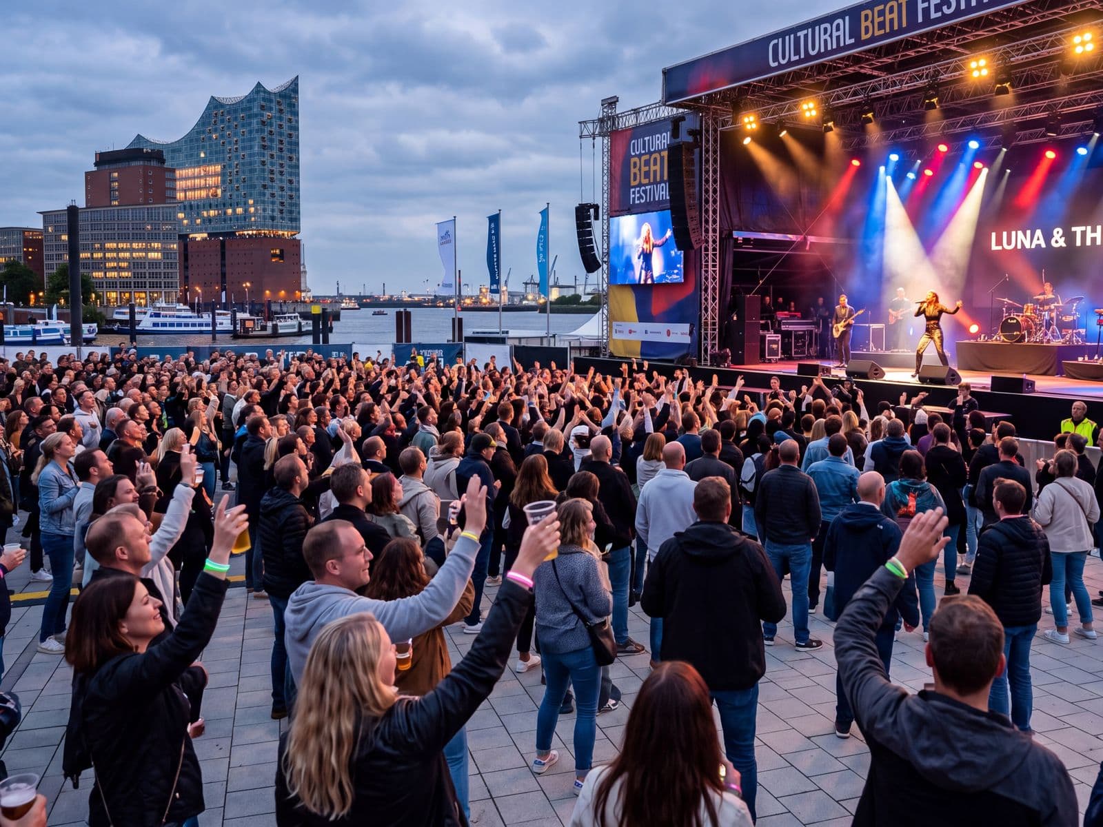 Open-Air-Veranstaltung mit mobiler Energieversorgung