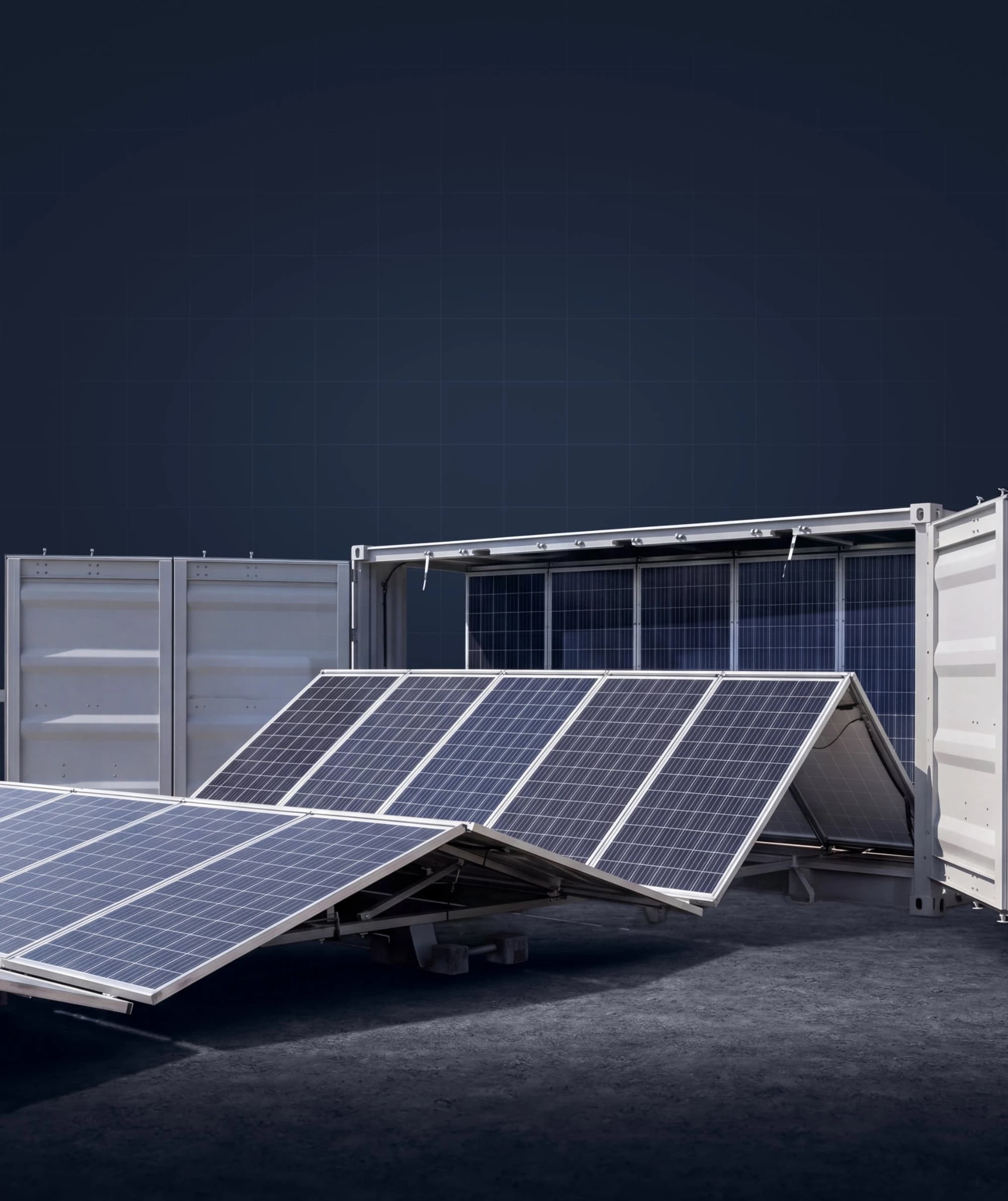 POWERCON mobiles Solarfeld