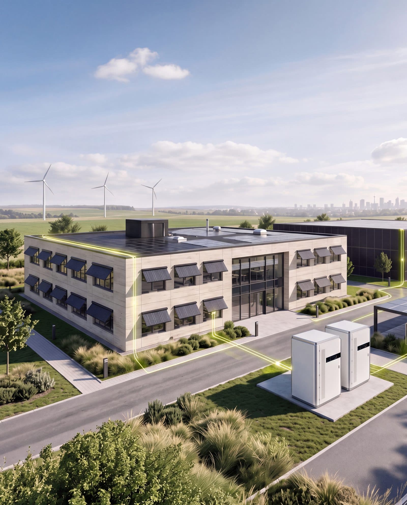PV-Leichtmodule auf einem Industriedach