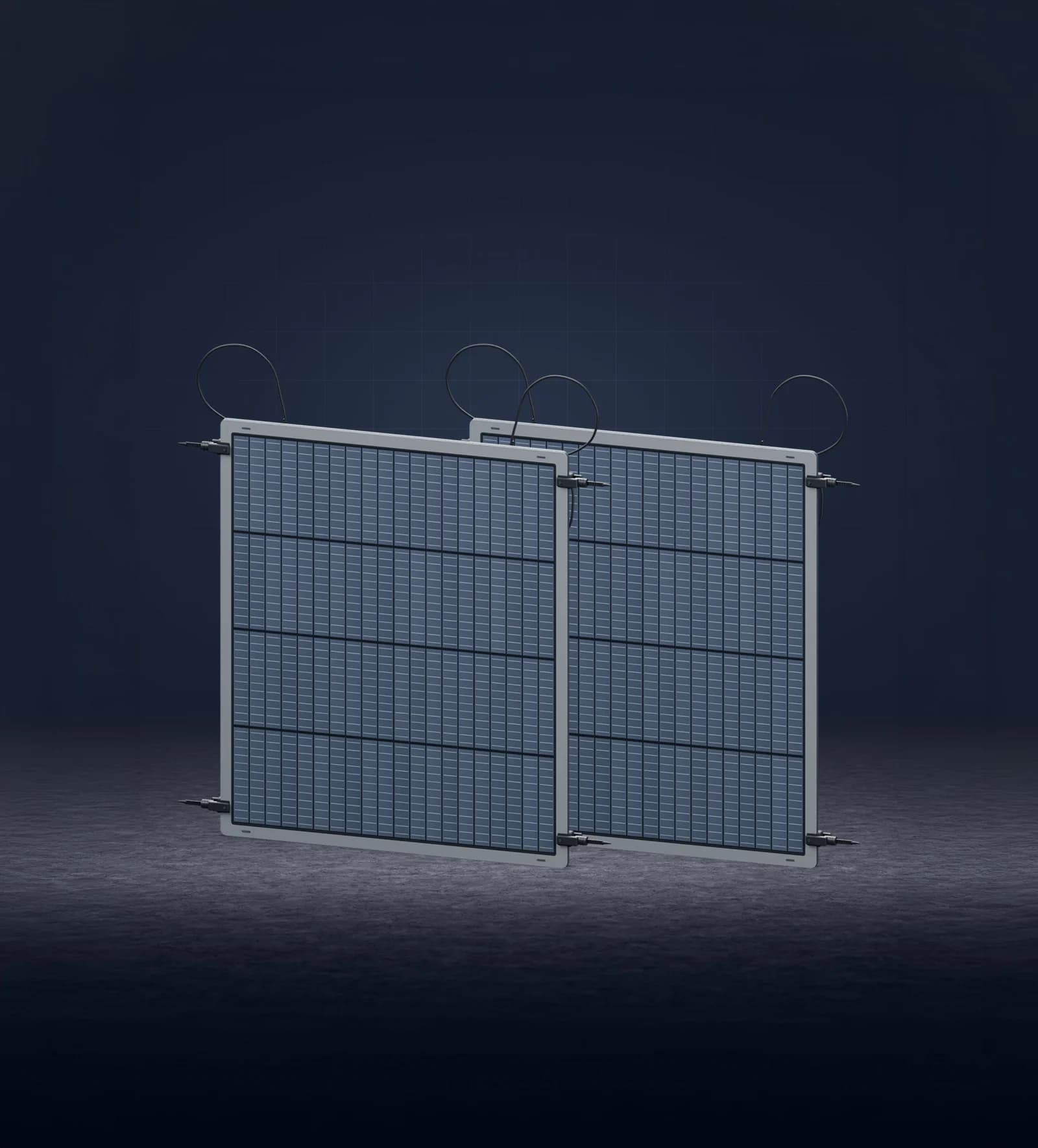 Zwei POWERSHIELD-Module auf dunkler Bühne