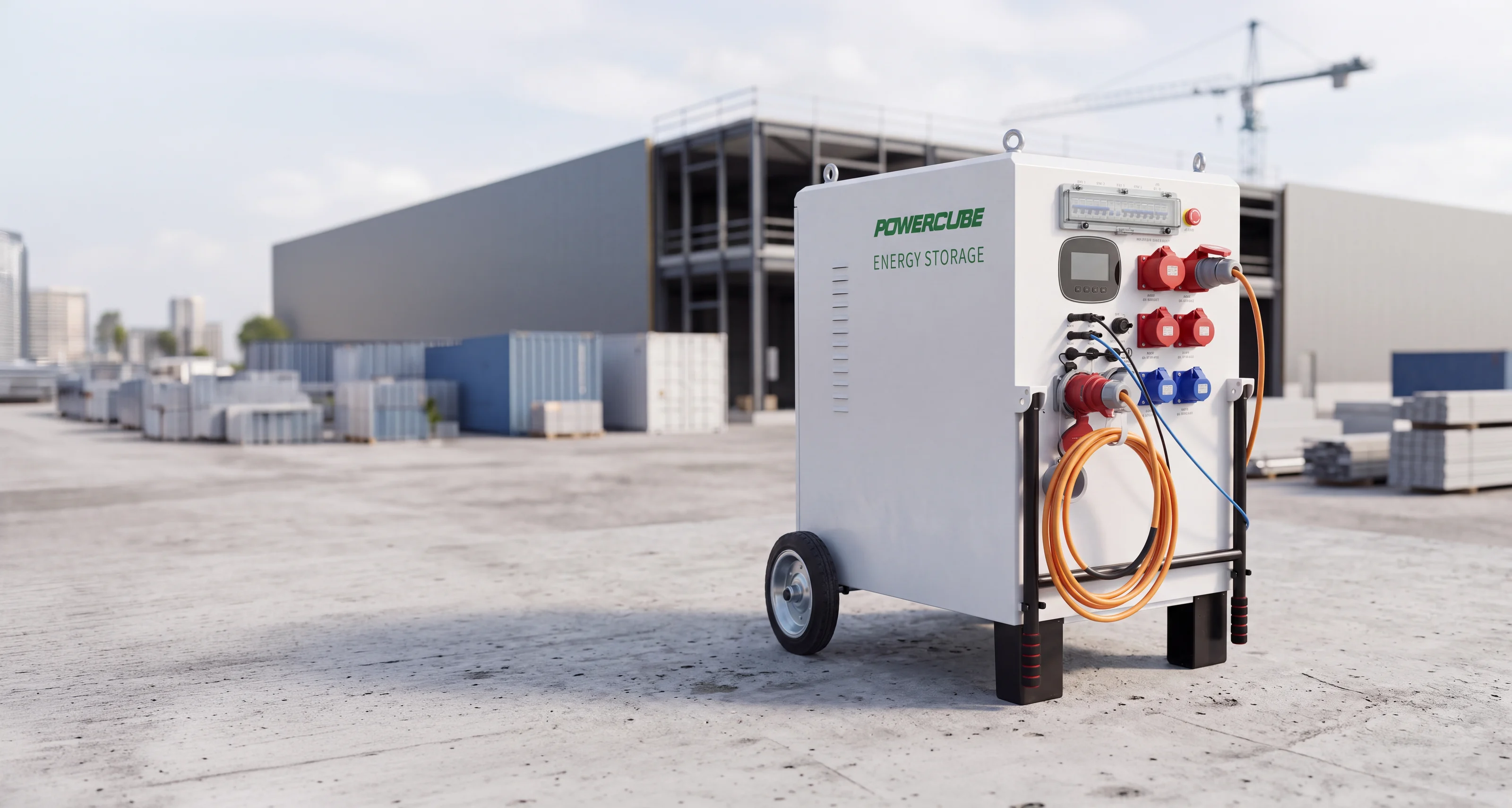 POWERCUBE 12/15 auf einer Baustelle