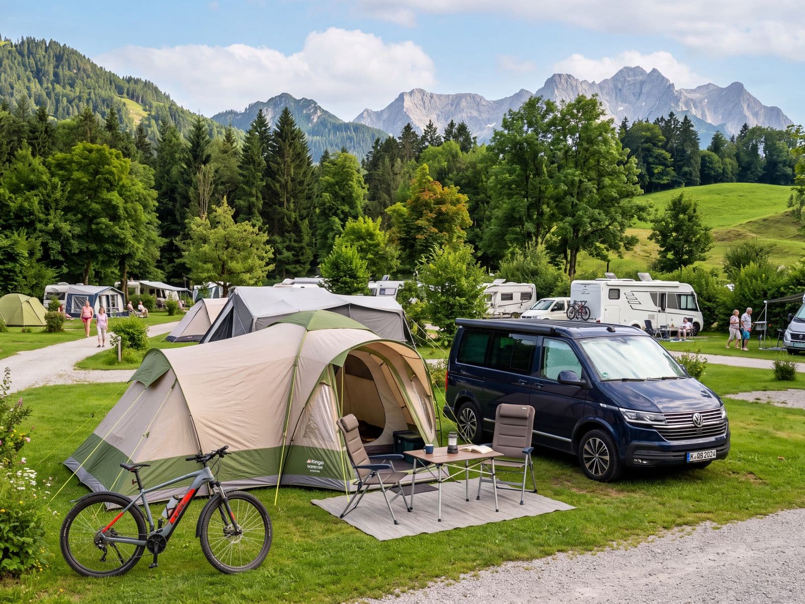 Glamping-Unterkünfte mit mobiler Solar-Energieeinheit